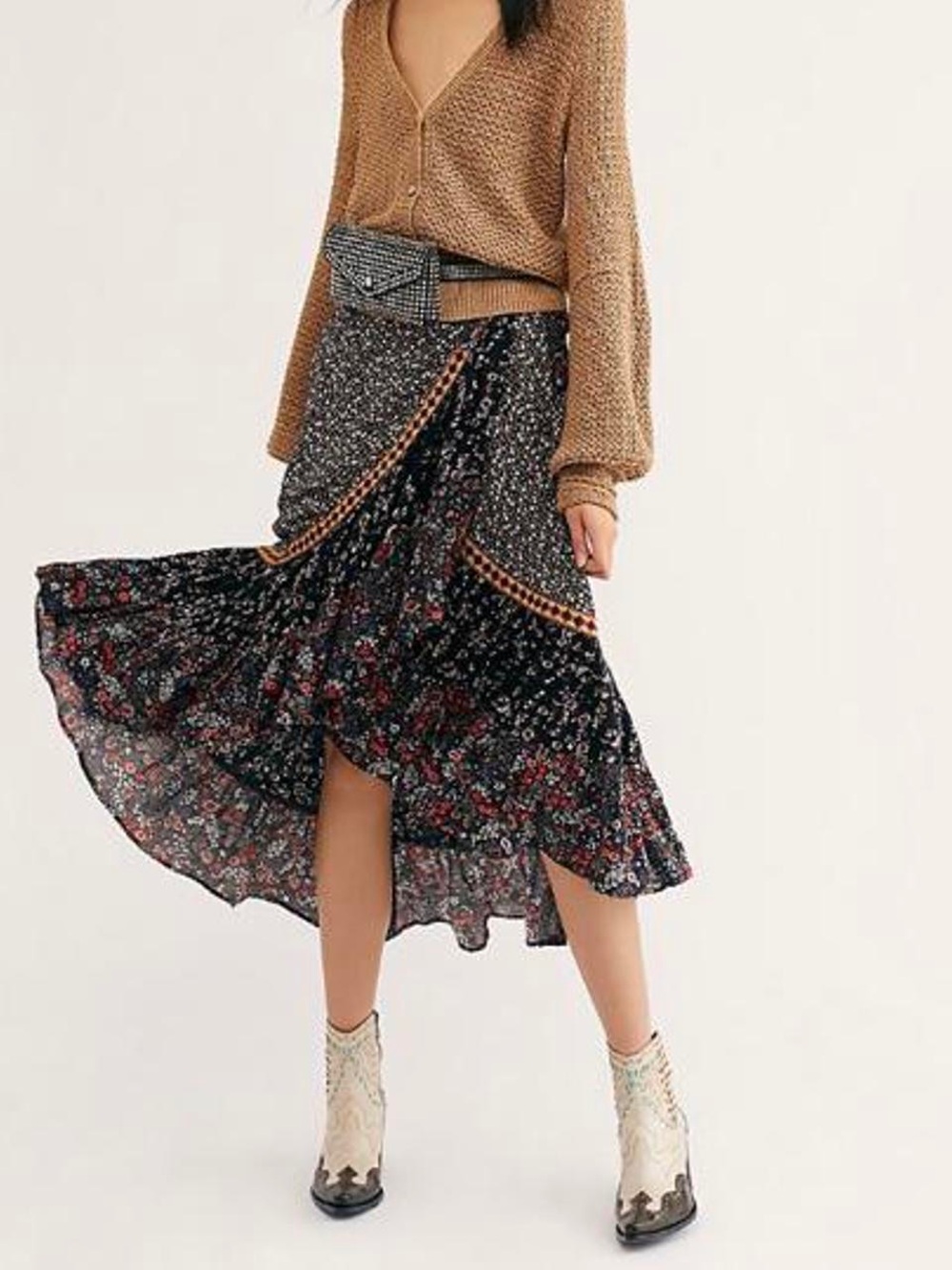 Free People Esmeralda Printed Skirt